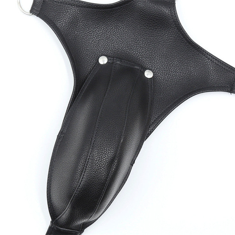 BDSM Open Cock Harness - His Fetish