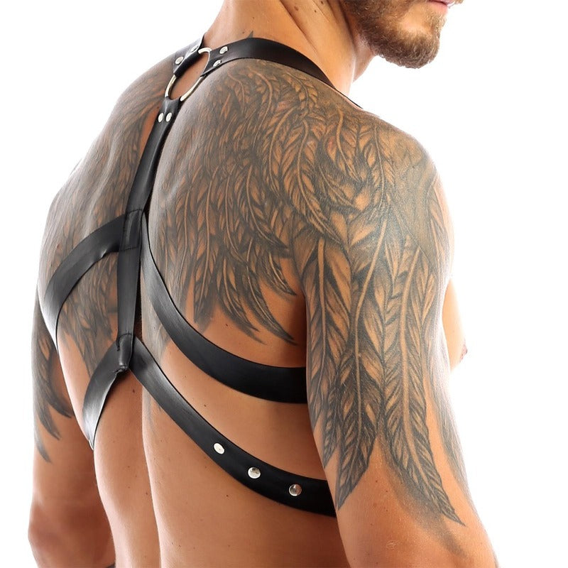 BDStyle Chest Harness Punk Costume Straps with O Rings - - Cuffs And Restraints