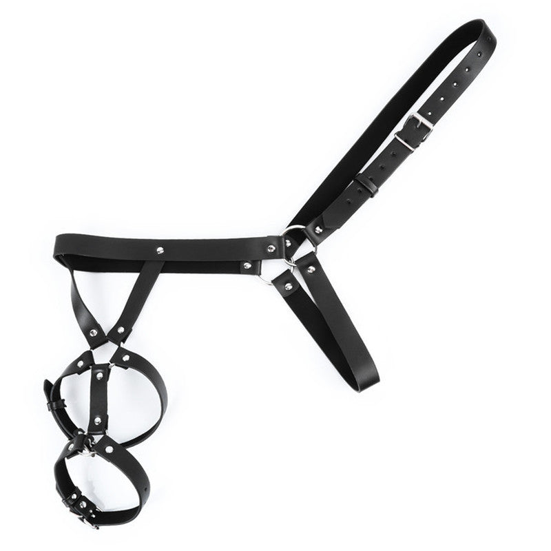 BDStyle One Shoulder Strap Body Chest Half Harness Belt - - Cuffs And Restraints