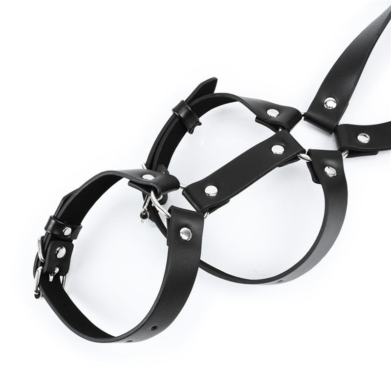 BDStyle One Shoulder Strap Body Chest Half Harness Belt - - Cuffs And Restraints