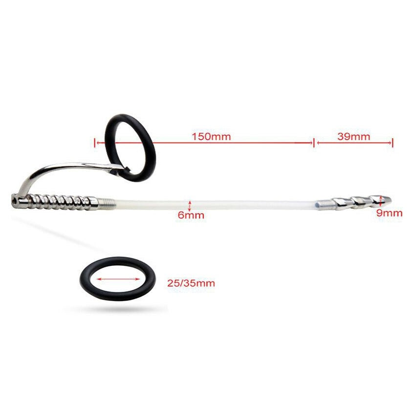 Marfan Penis Plug With Glans Ring - Default Title - Penis Plugs