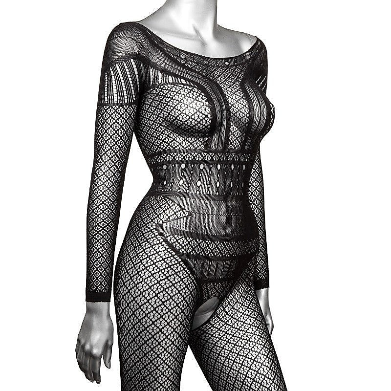 Scandal Full Length Lace Body Suit By California Exotics - Hosiery
