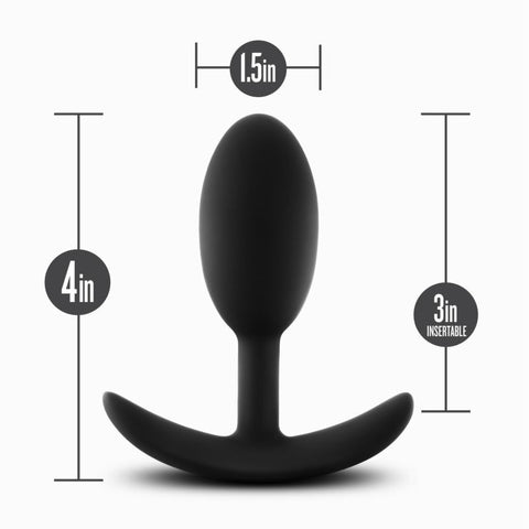 Anal Adventures Platinum Silicone Vibra Plug - Butt Plugs