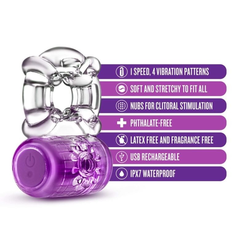 Play with Me Pleaser Rechargeable C Ring - Vibrating Cock Rings