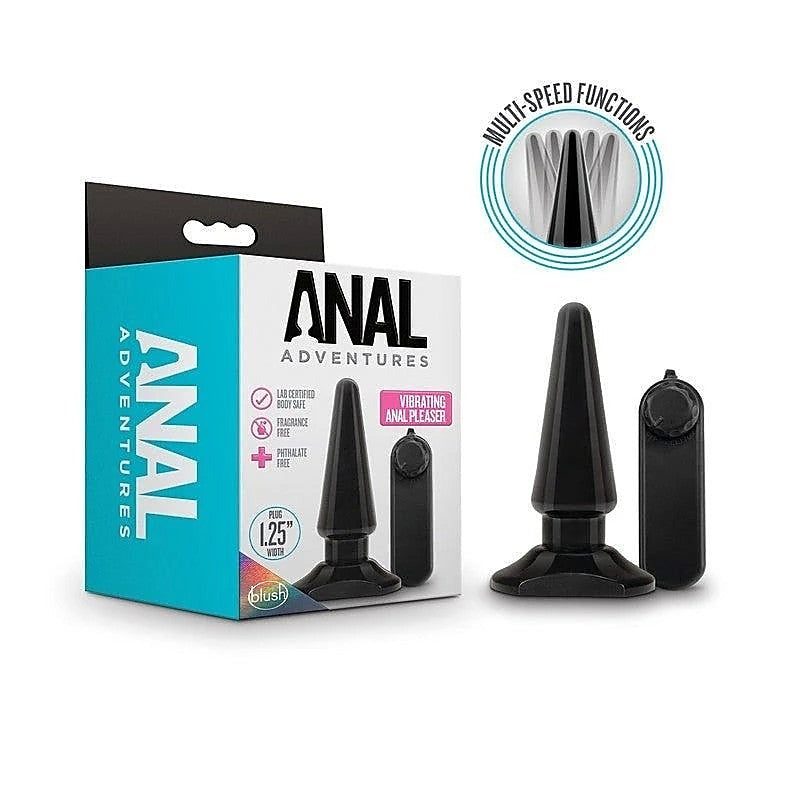 Anal Adventures Basic Vibrating Anal Pleaser - Butt Plugs