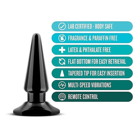 Anal Adventures Basic Vibrating Anal Pleaser - Butt Plugs