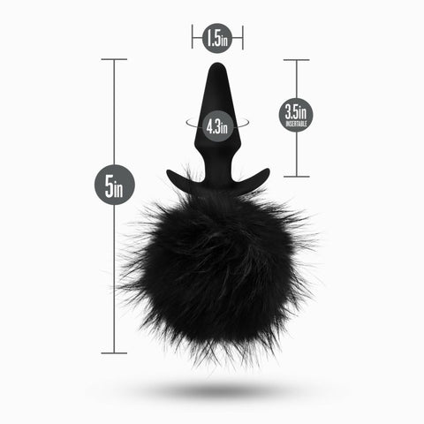 Anal Adventures Platinum Rabbit Tail Plug - Butt Plugs