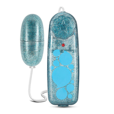 B Yours Glitter Power Bullet - Blue - Bullet Vibrators