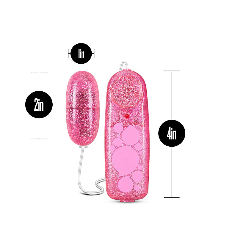 B Yours Glitter Power Bullet - Blue - Bullet Vibrators