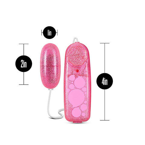 B Yours Glitter Power Bullet - Blue - Bullet Vibrators