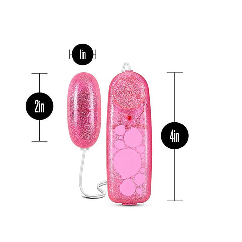 B Yours Glitter Power Bullet - Blue - Bullet Vibrators
