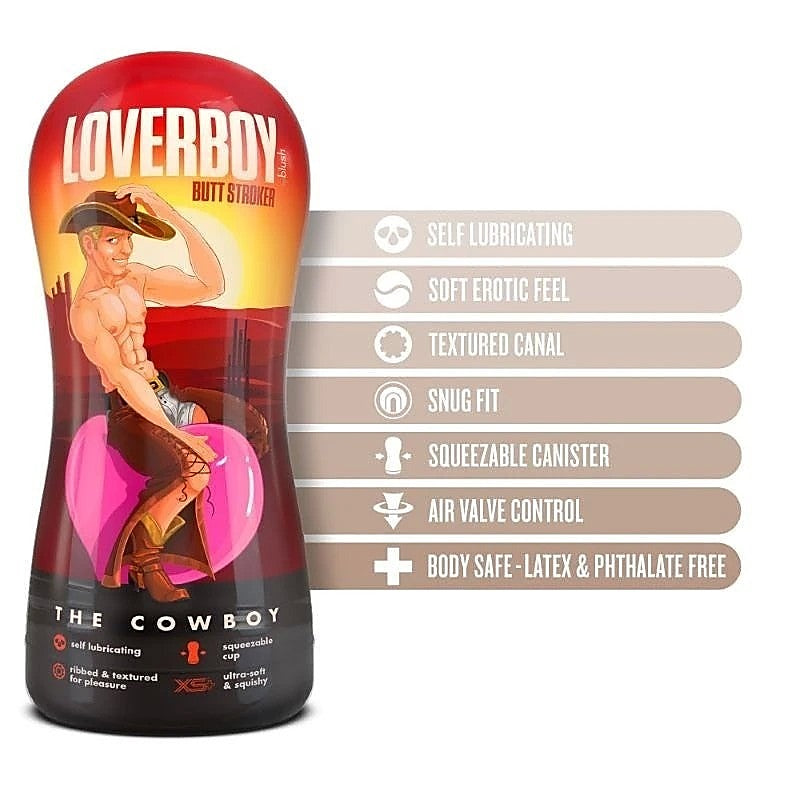Loverboy The Cowboy - Self-Lubricating Pleasure Stroker - Masturbators and Strokers