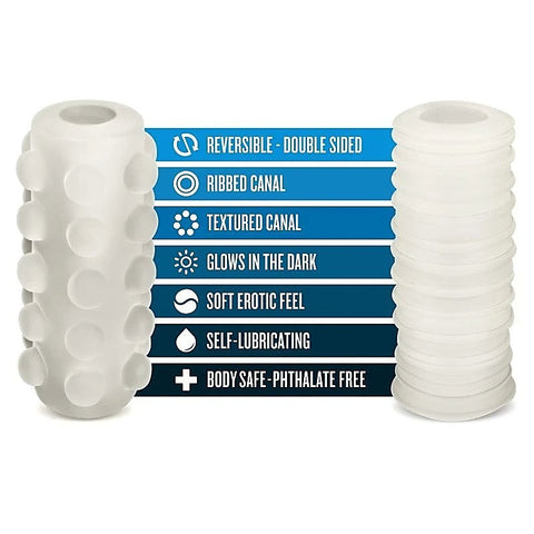 Illuminate Your Nights with M For Men Reversible Orb Stroker - Masturbators and Strokers