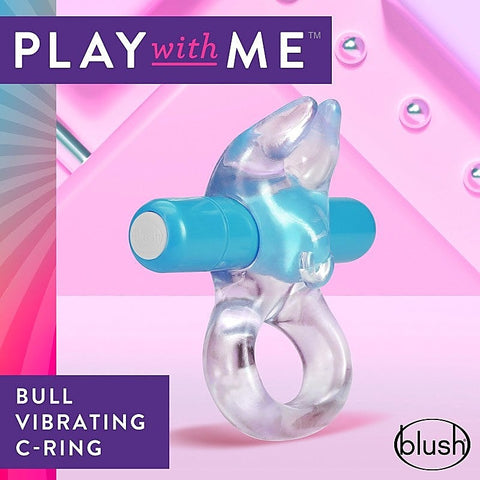 Play With Me Bull Vibrating C-Ring by Blush Novelties - Vibrating Cock Rings