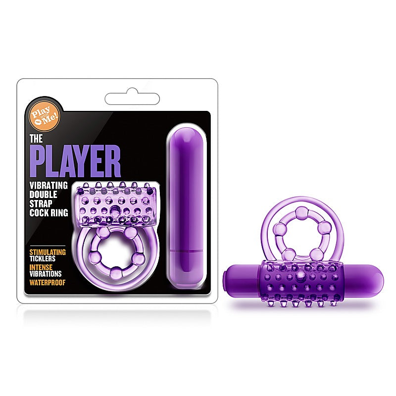 Play With Me The Player Vibrating Cock & Ball Rings - Ball and Cock Toys