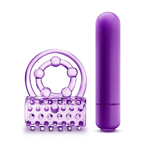 Play With Me The Player Vibrating Cock & Ball Rings - Ball and Cock Toys