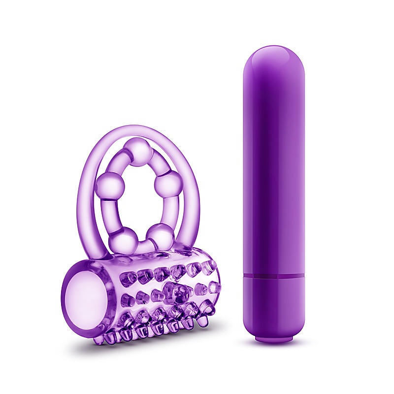 Play With Me The Player Vibrating Cock & Ball Rings - Ball and Cock Toys
