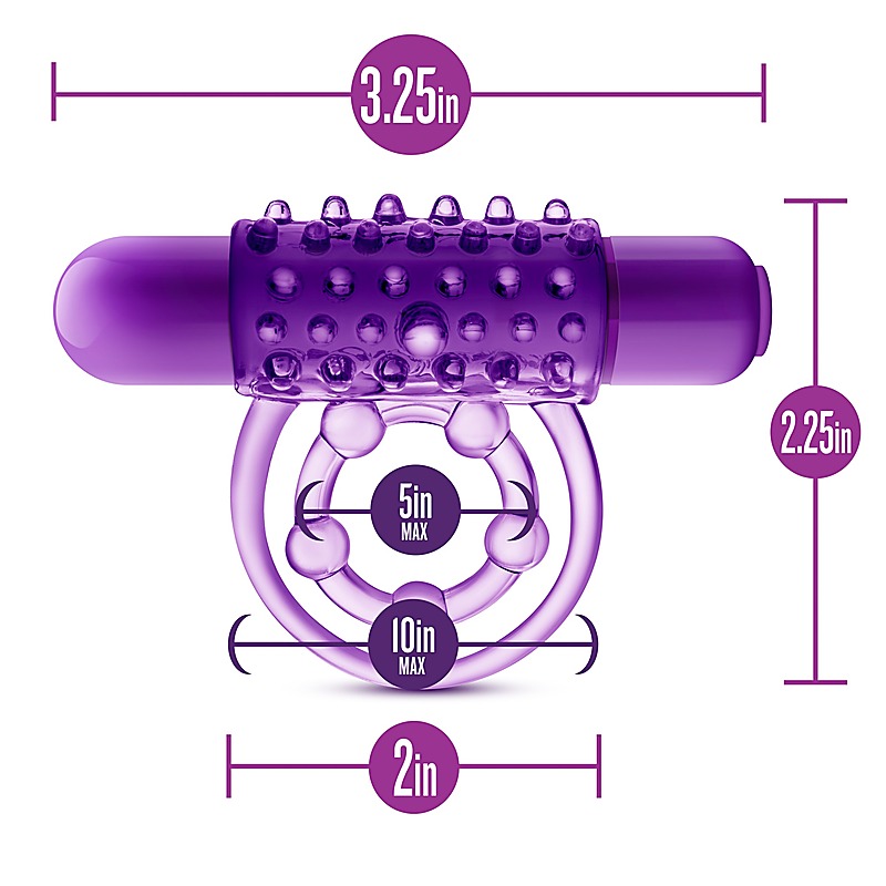 Play With Me The Player Vibrating Cock & Ball Rings - Ball and Cock Toys
