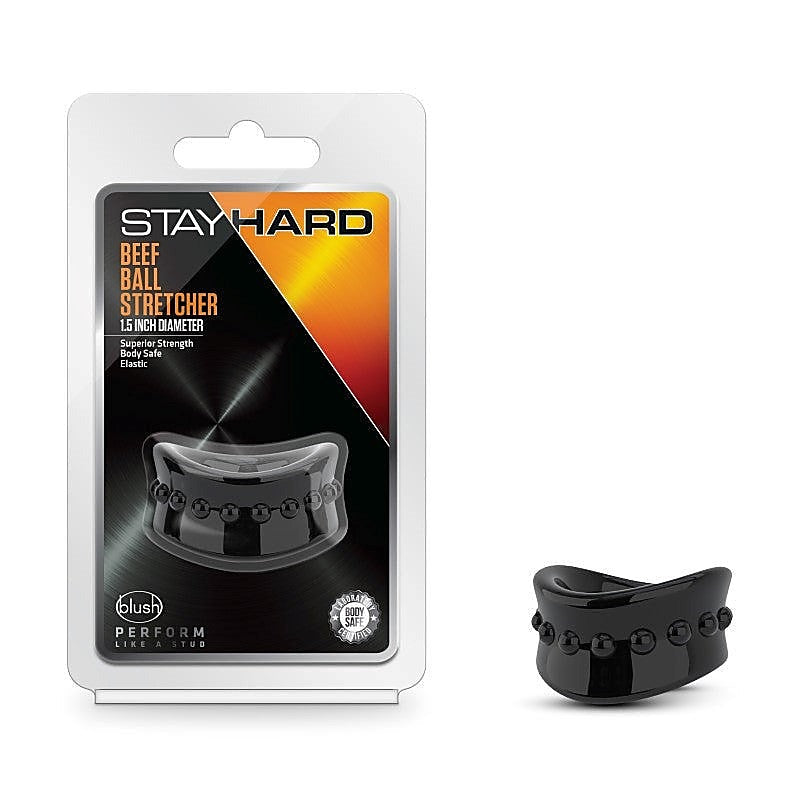Stay Hard Beef Ball Stretcher By Blush Novelties - Ball and Cock Toys