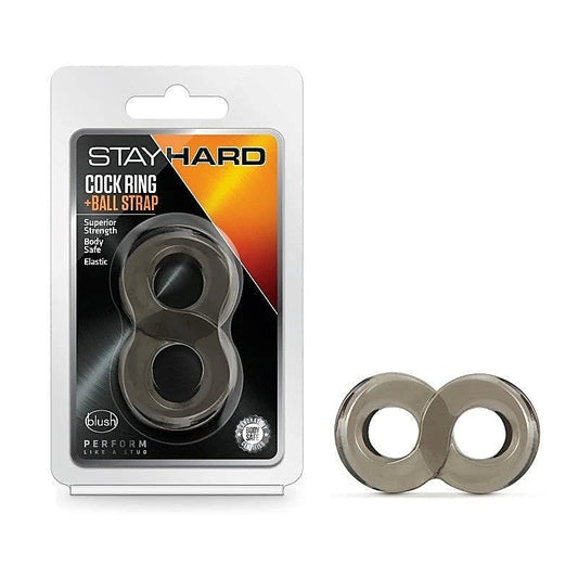 Stay Hard Cock Ring And Ball Strap By Blush Novelties - Ball and Cock Toys