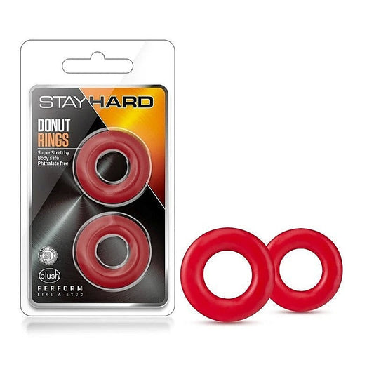 Blush Novelties - Stay Hard Donut Rings for Heightened Pleasure - Cock Ring Sets