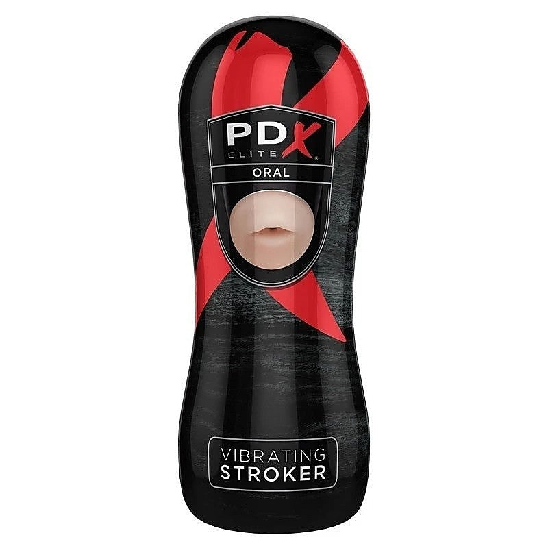 Pdx Elite Vibrating Oral Sex Realistic Mens Stroker - Masturbators and Strokers