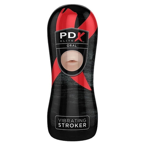 Pdx Elite Vibrating Oral Sex Realistic Mens Stroker - Masturbators and Strokers