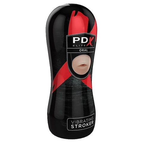 Pdx Elite Vibrating Oral Sex Realistic Mens Stroker - Masturbators and Strokers