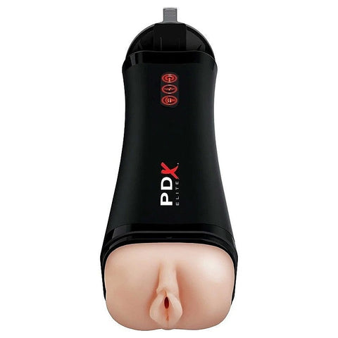 Pdx Elite Talk-Back Vibrating Super Stroker - Realistic Butts And Vaginas