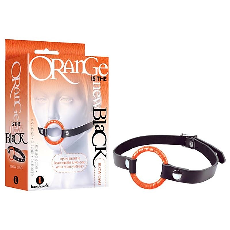 Orange Is The New Blow Gag By Icon Brands - Bondage Gags and Bits