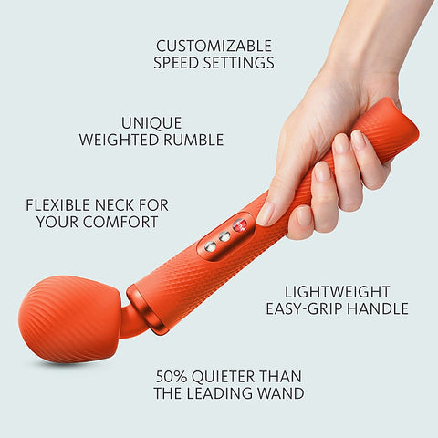 Vim Rechargeable Rumbling Body Wand Massager By Fun Factory - Body Wands