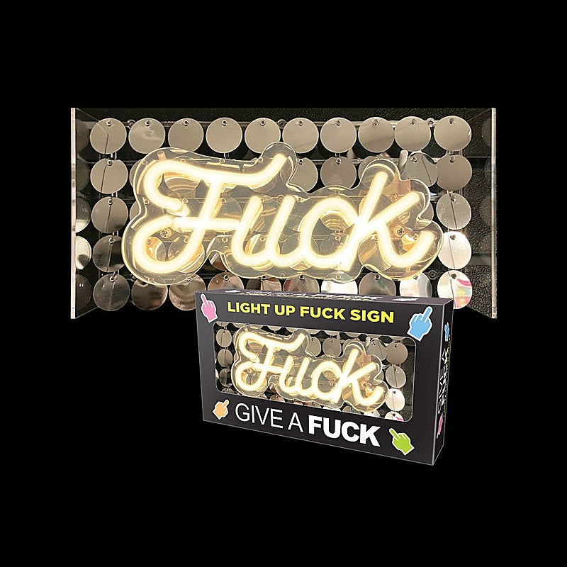 Fuck Neon Novelty Light Sign By Little Genie - Party Gifts and Novelties