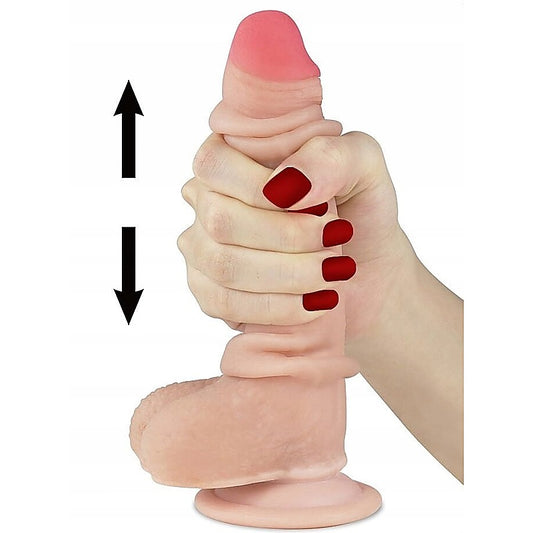 Sliding Skin Dual Layer Flexible Skin Realistic Dong - Realistic Dildos