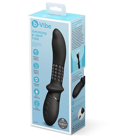 Vibrating And Rimming P Spot Vibrator By B-Vibe - Prostate Toys
