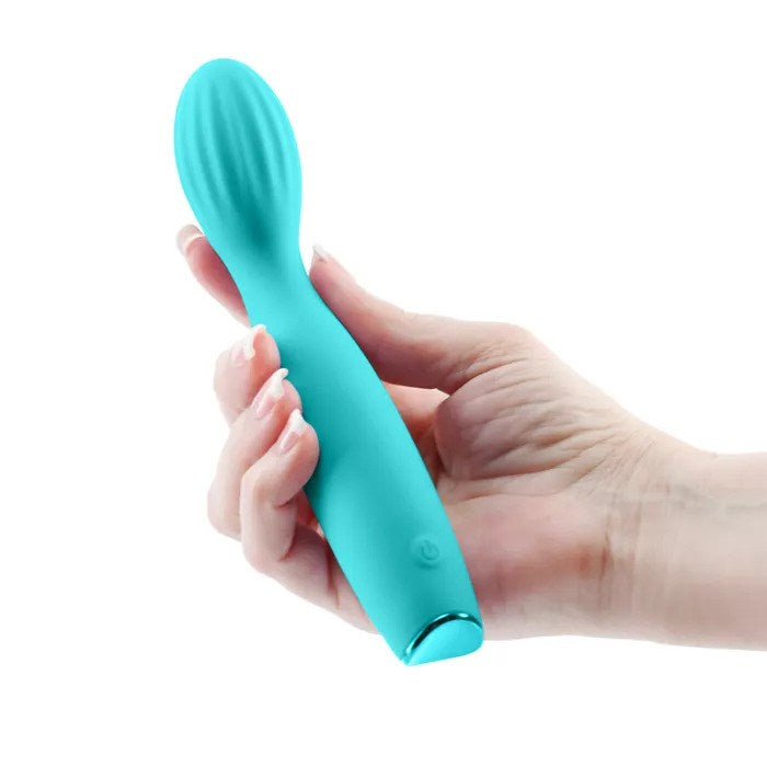 Revel Pixie Silicone G-Spot Vibrator - Teal - G-Spot Vibrators