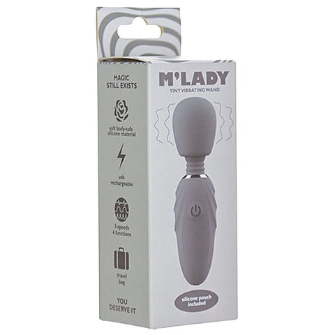 M-Lady Tiny Rechargeable Vibrating Wand Massager - Body Wands