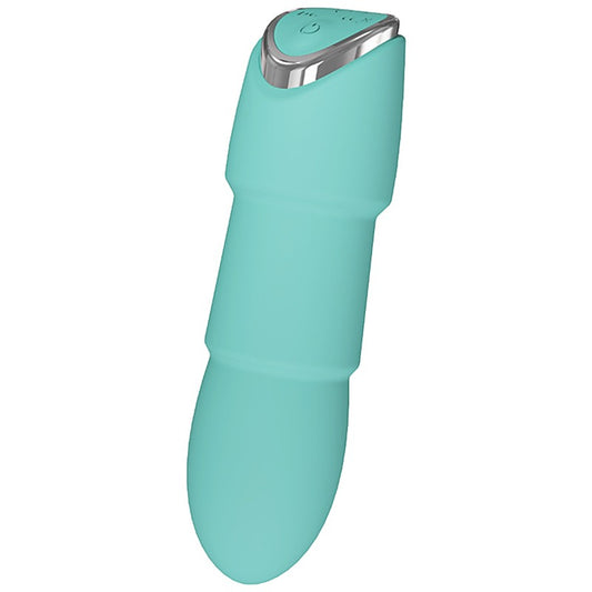 Full Circle Secret Ribbed USB Rechargeable Bullt Vibe - Bullet Vibrators