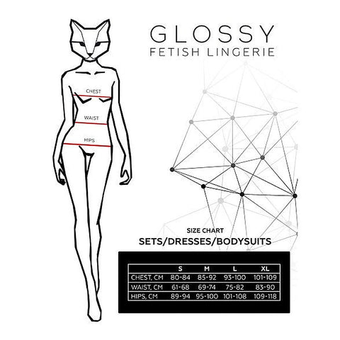 Glossy Elisia Noir Wetlook Dress by ToyFa - Her Fetish