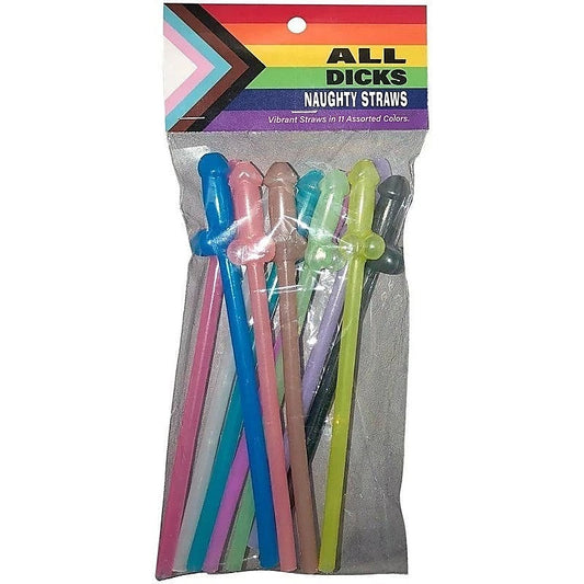 All Dicks Naughty Straws By Kheper Games - Party Gifts and Novelties