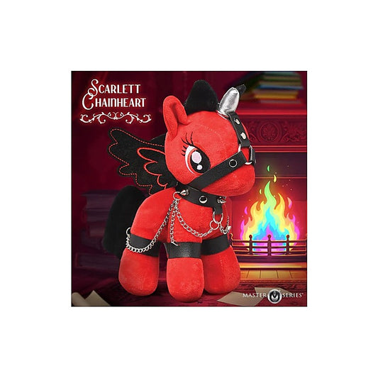 Scarlet Chainheart Bondage Pony By Xr Brands - Party Gifts and Novelties