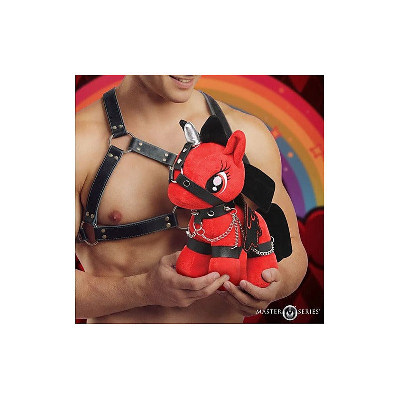 Scarlet Chainheart Bondage Pony By Xr Brands - Party Gifts and Novelties