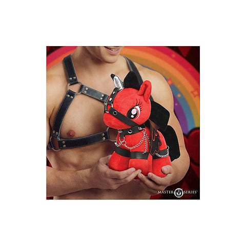 Scarlet Chainheart Bondage Pony By Xr Brands - Party Gifts and Novelties