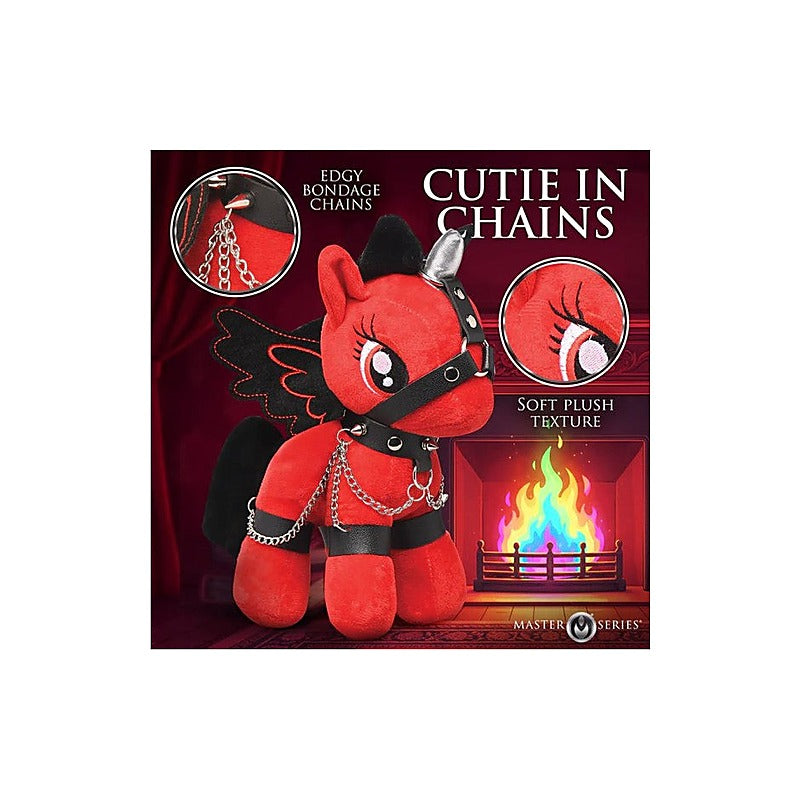 Scarlet Chainheart Bondage Pony By Xr Brands - Party Gifts and Novelties
