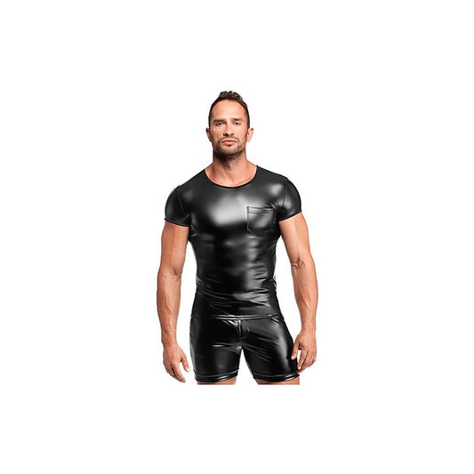 Noir Handmade Elastic Powerwetlook Vexen Tee Black