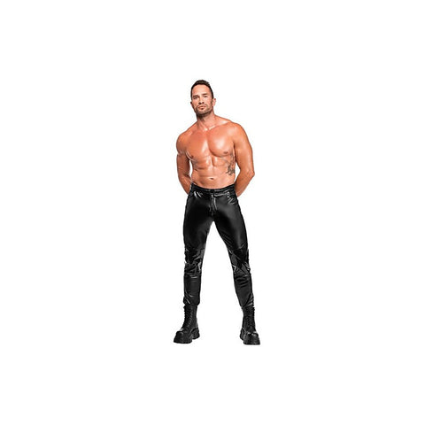 Noir Handmade Rogue Powerwetlook Mens Pants Black