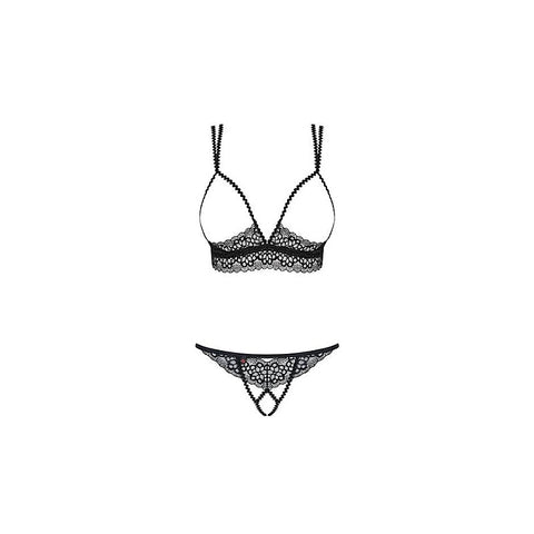 Liferia Sexy Womens Cupless Set By Obsessive - Bras and Bra Sets