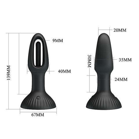Hubert Vibrating And Wiggling Butt Plug By Baile - Butt Plugs