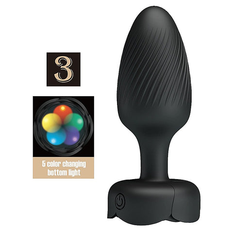 Osborn Light-Up Vibrating Anal Play Plug By Baile - Butt Plugs