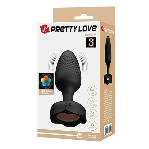 Osborn Light-Up Vibrating Anal Play Plug By Baile - Butt Plugs