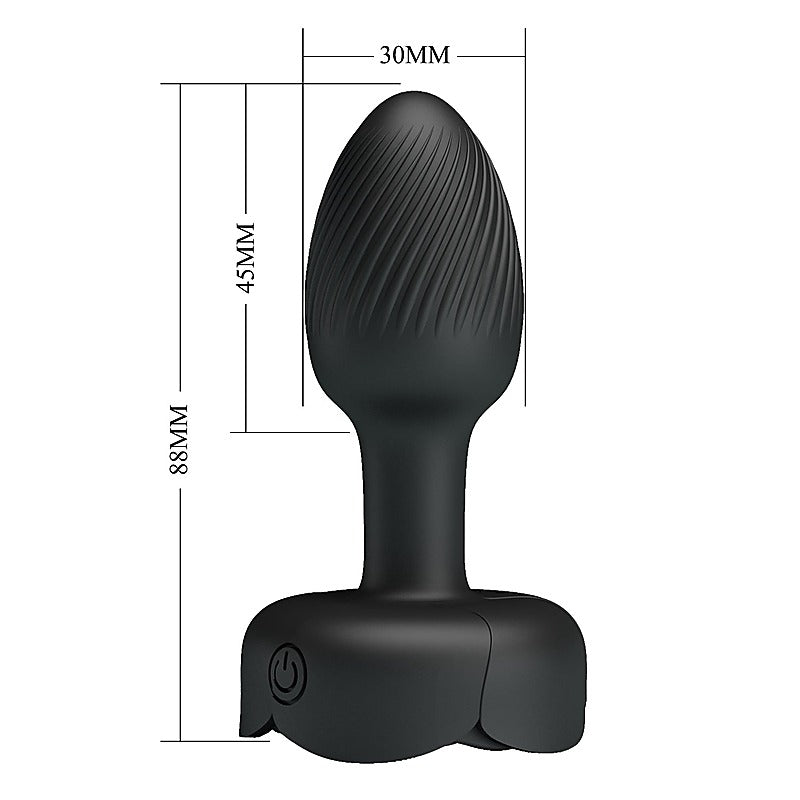 Olman Light-Up Rechargeable Butt Play Plug By Baile - Butt Plugs